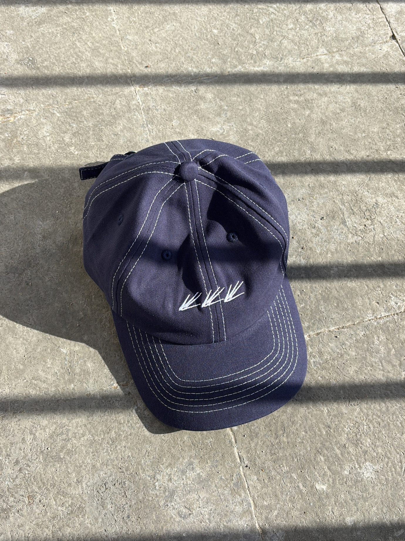 Contrast Stitched Cap