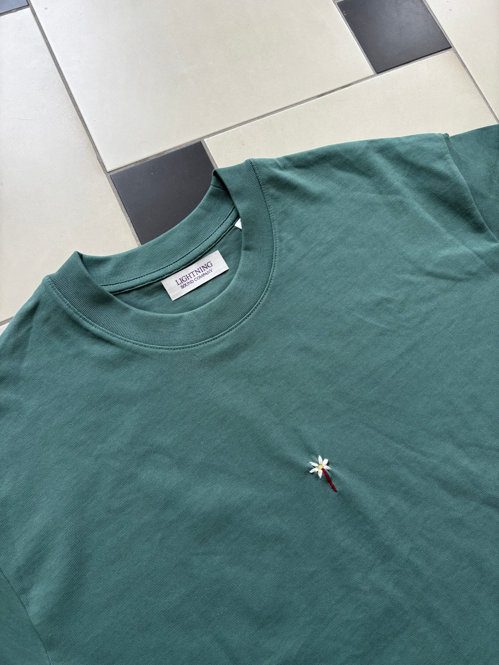 Embroidered Flower Tee | On Demand